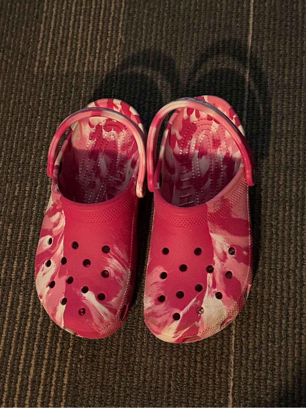 CROCS Pink Marble Classic Clog